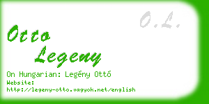 otto legeny business card
